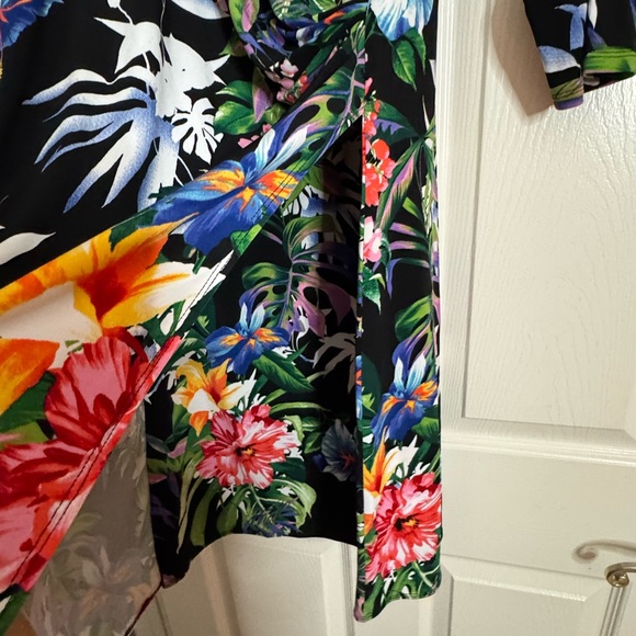 Tommy Bahama Black Floral Dress. - Picture 5 of 5
